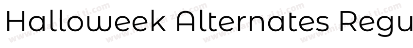 Halloweek Alternates Regular字体转换
